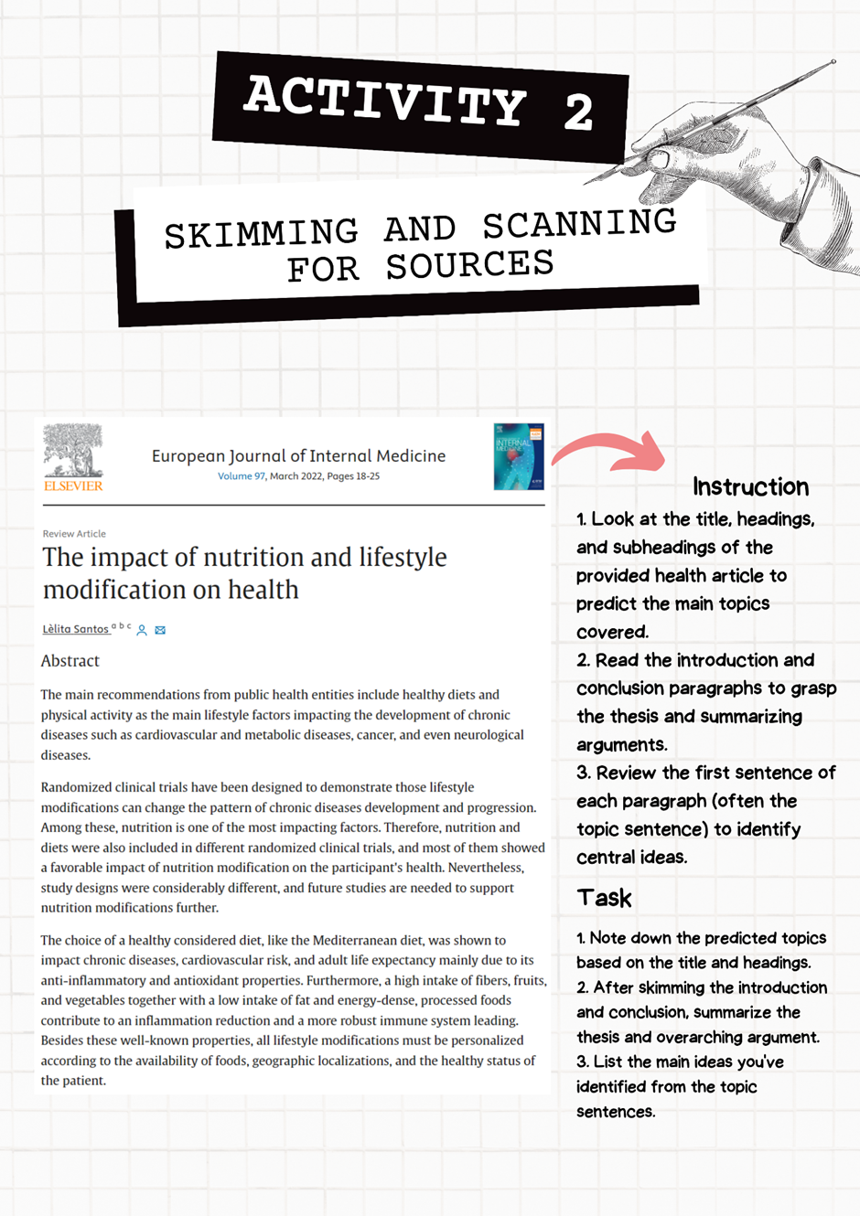 Designing an EAP Module on 'Health' Writing: Scaffolding Academic Skills for University Success