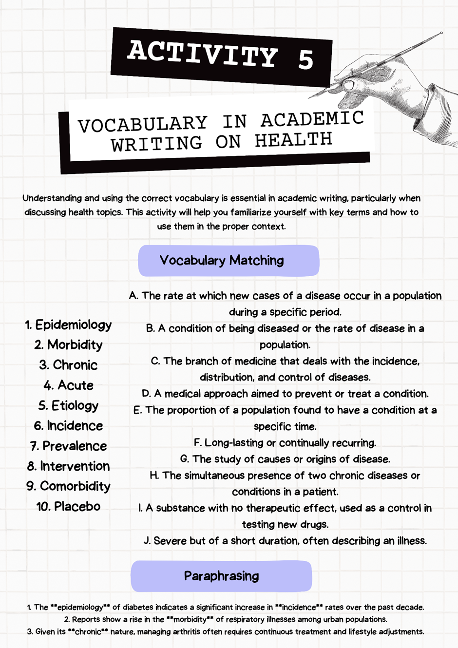 Designing an EAP Module on 'Health' Writing: Scaffolding Academic Skills for University Success